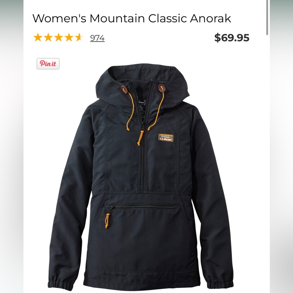 L.L. Bean Women's Mountain Classic Anorak